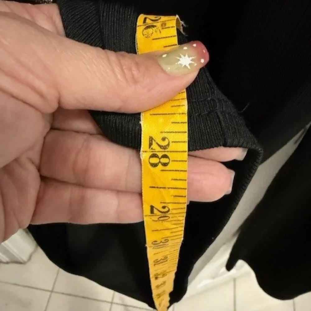 Cider Womens Black loose and flowy dress pants with Elastic waist band Sz M - Picture 5 of 5